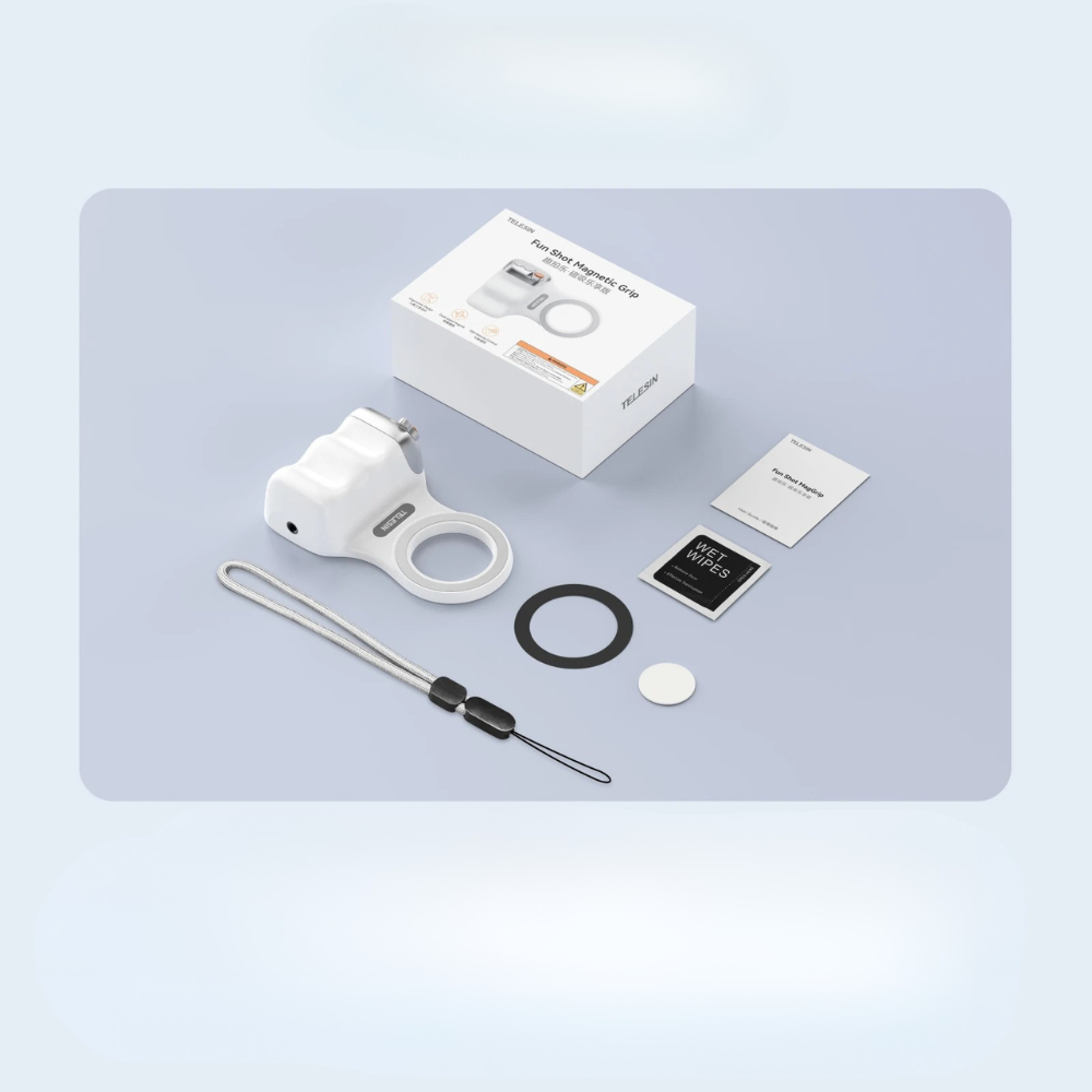 Poignée magnétique TELESIN – Transformez votre téléphone en caméra pro