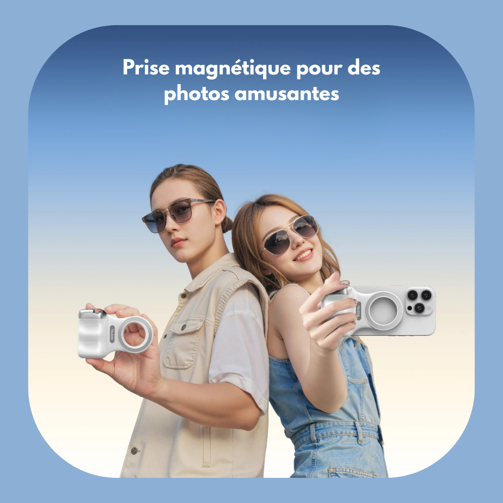 Poignée magnétique TELESIN – Transformez votre téléphone en caméra pro